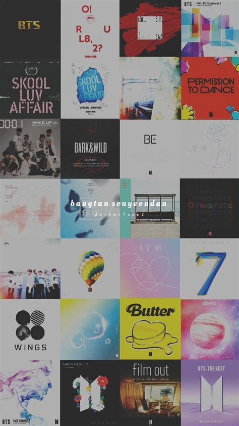 BTS Albums/Singles Cover Wallpaper