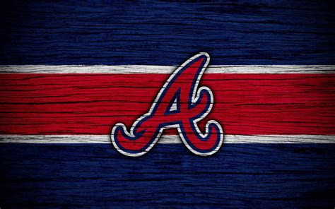 Download Atlanta Braves On Wood Wallpaper | Wallpapers.com