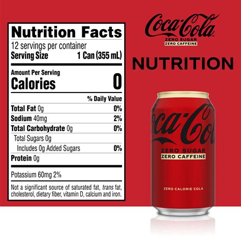 vestirse aceptable orden coca cola zero nutrition facts carro Pasto ...