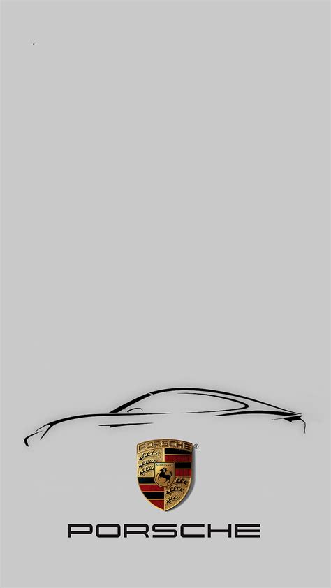 Porsche Lockscreen, 911, 918, germany, gris, logo, racecar, silhouette ...