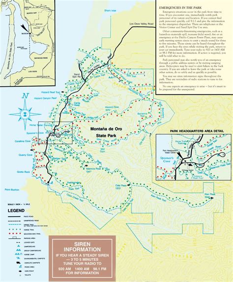 Montana de Oro State Park map | State parks, Places to see, California