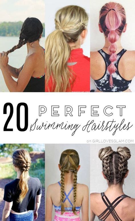 20 Perfect Swimming Hairstyles | Swimming hairstyles, Hair styles, Pool ...