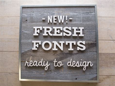 13 New Fonts for Sign Letters - Trendy Fonts for Signs | Woodland ...