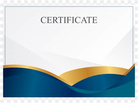 Certificate Border Design Blue