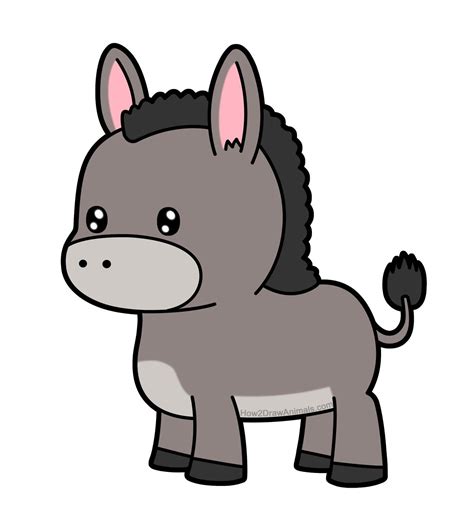 #donkey #illustration #cartoonanimals | Donkey drawing, Cute animal ...