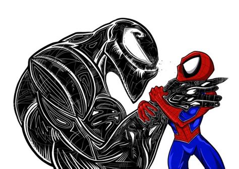 Spiderman Vs Venom Fan Art - Etsy