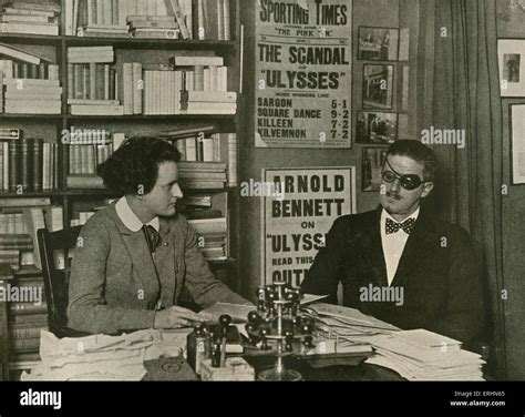 Sylvia Beach, publisher of 'Ulysses' and its author James Joyce in ...