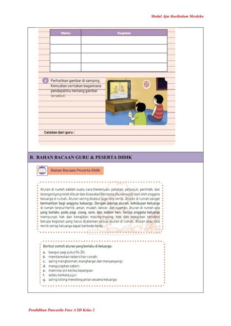 Modul Ajar Pendidikan Kewarganegaraan Kelas 2 | PDF