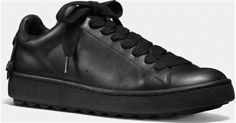 Coach Leather C101 Low Top Sneaker in Black for Men | Lyst