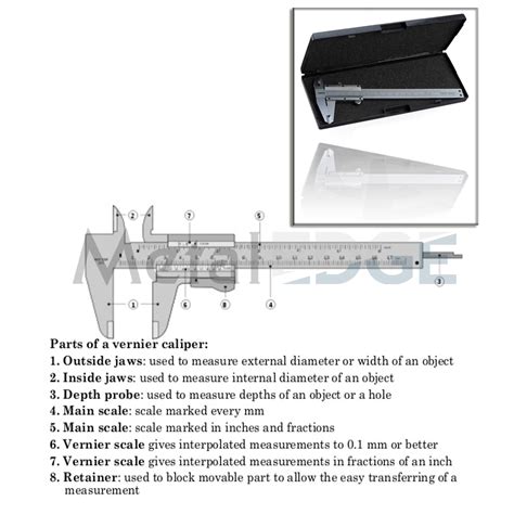 Precision Vernier Gauge – Metal Edge