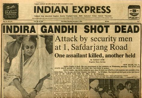 What happened on Oct 31, 1984: Recalling the assassination of Indira ...