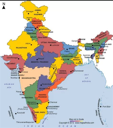 India Map Outline With States And Capitals | Porn Sex Picture