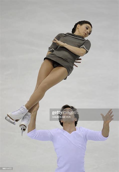 Canada's Jessica Dube and Bryce Davison perform during the Pairs free ...