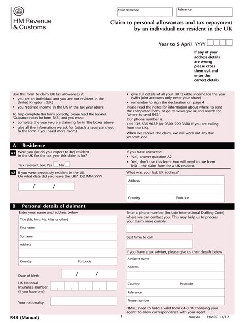 R43 2017-2024 Form - Fill Out and Sign Printable PDF Template ...