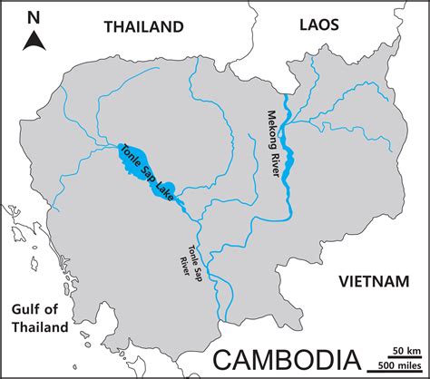 Map of Cambodia includes four regions Northwestern Cardamom and ...