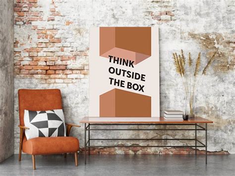 Think Outside the Box Digital Print Wall Art Artwork | Etsy