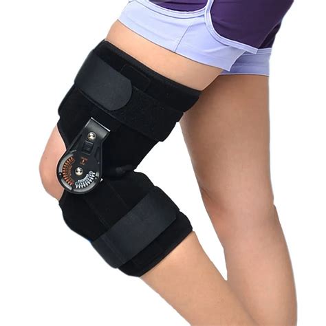 Adjustable Medical Hinged Knee Orthosis Brace Support Ligament Sport ...