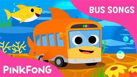 Baby Shark Bus | The shark bus goes round and round | Bus Songs ...