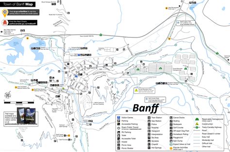 Banff Tourist Map