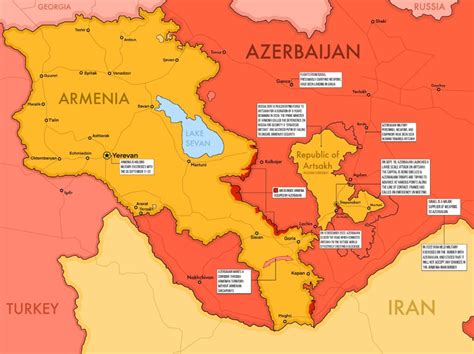 Armenia - Azerbaijan Conflict Mapped - Vivid Maps