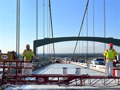 Delaware Memorial Bridge deck construction closes lanes on New Jersey ...