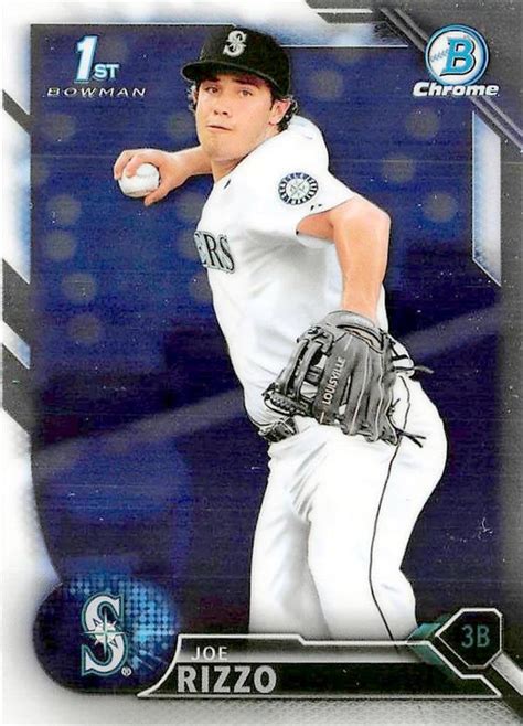 Joe Rizzo baseball card rookie 2016 Topps Bowman Chrome #BDC117 ...