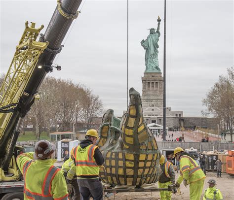 Statue of Liberty's Original Torch Completes Move to New Home (U.S ...