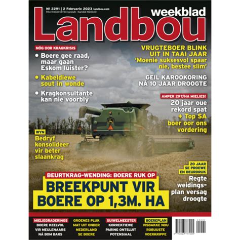 Landbou Weekblad Magazine | Magazines | Magazines & Newspapers ...