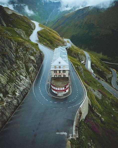 The (famous) Hotel Belvedere at Furka Pass, Switzerland. : r/europe