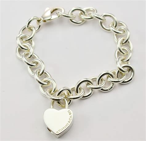 Tiffany & Co. 925 Silver "Return to Tiffany" Heart Charm Bracelet ...