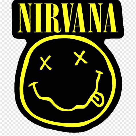 Yellow and black Nirvana logo, Nirvana T-shirt Logo Grunge ...