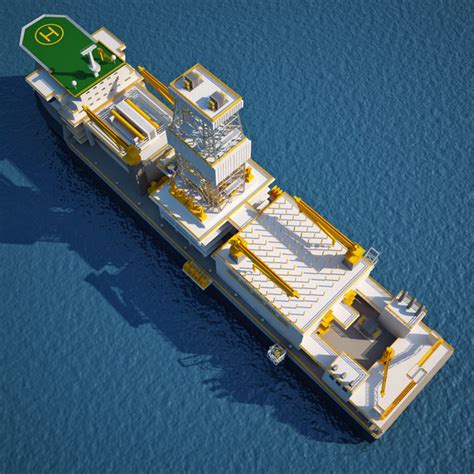 3d drillship drill ship