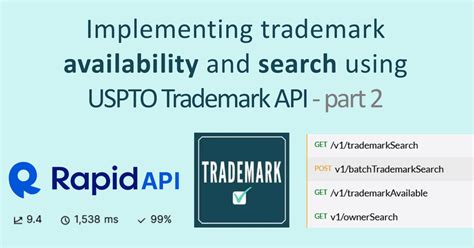 Implementing trademark availability and search using USPTO Trademark ...