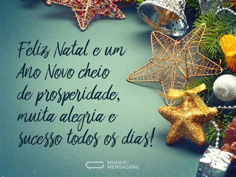 Natal feliz e Ano Novo próspero - Mundo das Mensagens