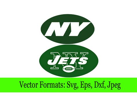 New York Jets Logo SVG File – Vector Design in, Svg, Eps, Dxf, and Jpeg ...