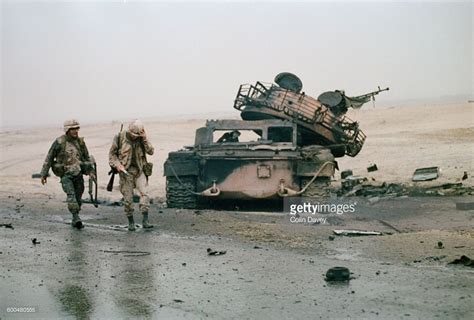 Troops in the Persian Gulf region during the Gulf War, circa 1991 ...