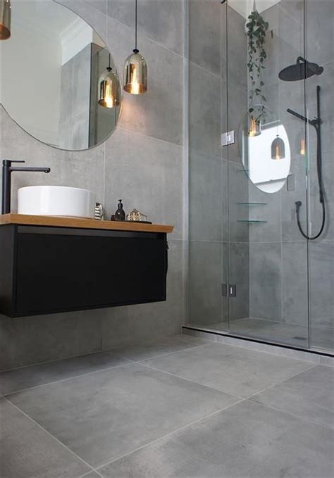 30+ Unusual Scandinavian Bathroom Everyone Should Try | Large tile ...