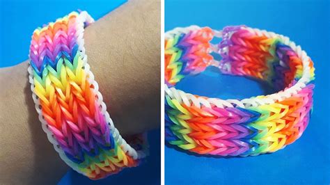 Rubber Band Bracelet | How To Make A Colorful Bracelet With Rubber ...