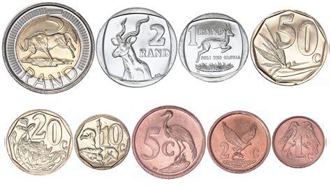 Coin South Africa Set 1 Cent to 5 Rand - 9 coins - 1990 to 2016 - AU