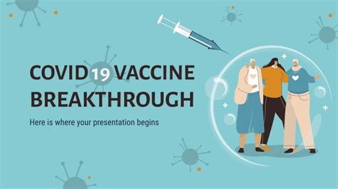 Free COVID-19 Vaccine Breakthrough Powerpoint template - Master Bundles