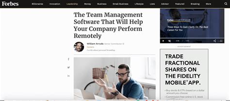 Calendar Featured By Forbes as Go-To Team Management Software - Calendar