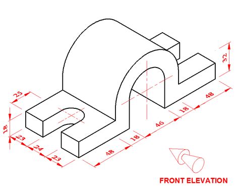 Orthographic Drawing Third Angle Projection