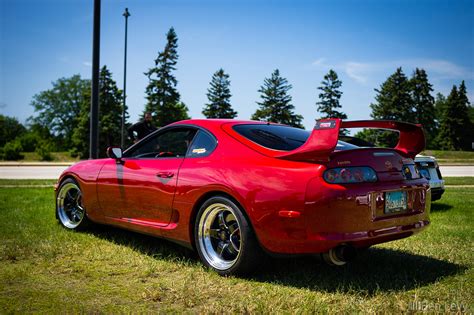 Red Mk4 Toyota Supra in Oak Brook - BenLevy.com