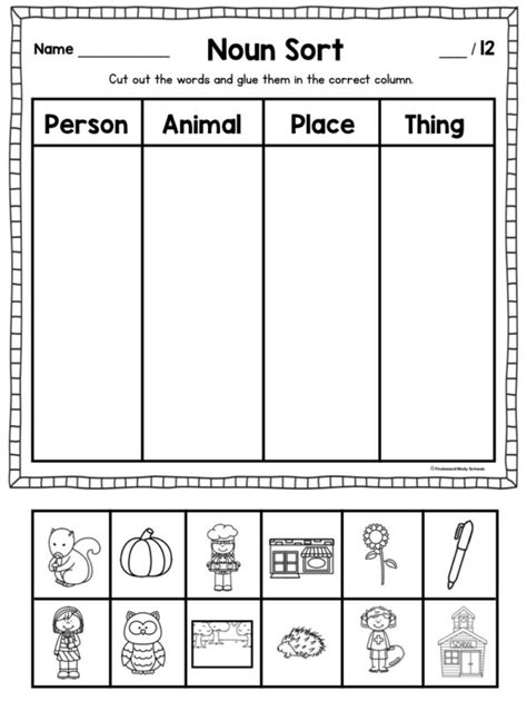 6 Easy Tips For Teaching Noun Activities In First Grade - Firstieland ...