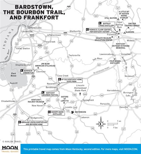 Printable Bourbon Trail Map