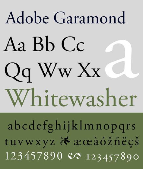 Image result for garamond font wikipedia | Logo fonts, Popular fonts ...