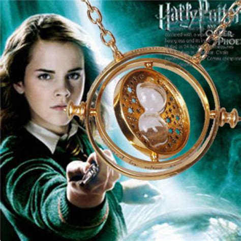 Harry Potter Hermione Granger Time Turner Necklace Rotating Spins Gold ...