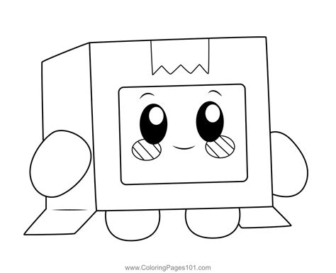 Boxy Lankybox Coloring Page for Kids - Free LankyBox Printable Coloring ...