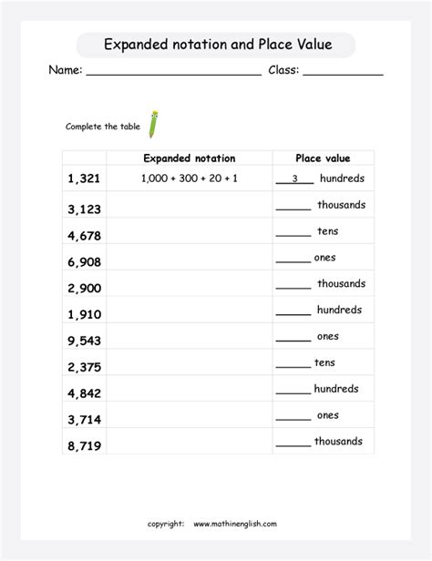 ️Expanded Notation Worksheets Grade 5 Free Download| Gambr.co