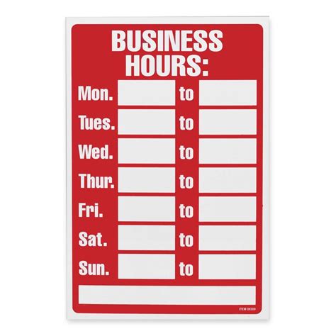 Office Hours Sign - 6 Free PDF Printables | Printablee